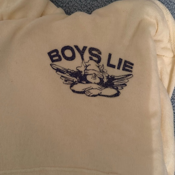 BOYS LIE TOWEL MATERIAL HOODIE - Picture 2 of 6